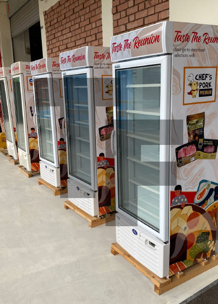 Chef Pok Framec 430NV Upright Display Freezers