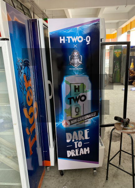 H20 Isotonic Sanden Upright Cooler