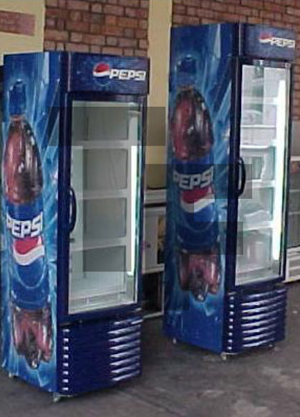 Pepsi Cola Sanden Removable Deck Showcase