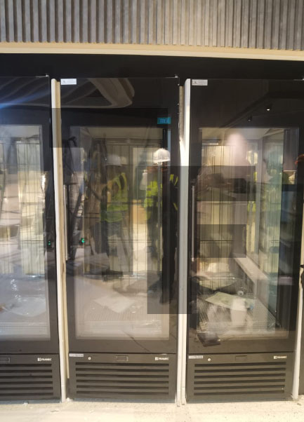 Swenson Framed Venere 3 Side Glass Freezers