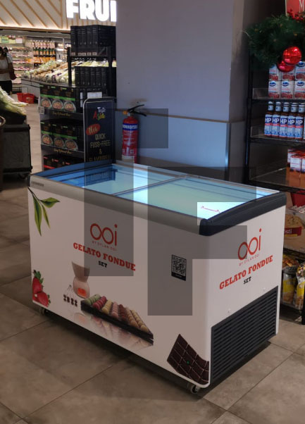 Ooi Gelato Liebherr Flat Sliding Glass Freezer