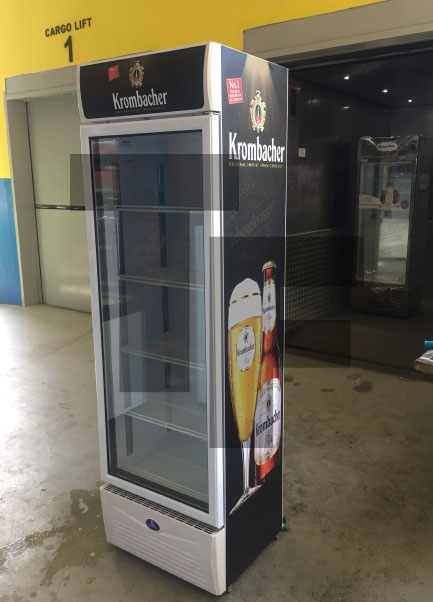 Krombacher Sanden Upright Cooler