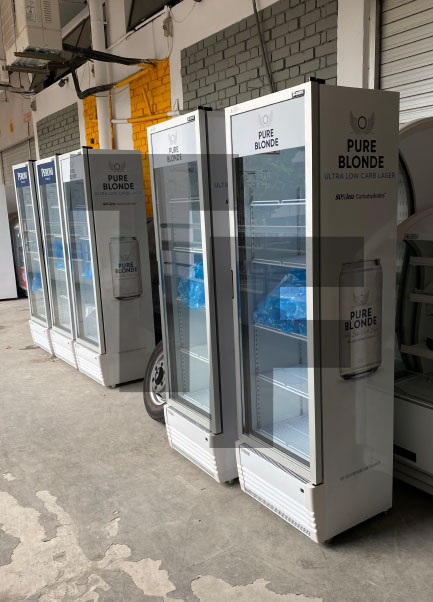 Pure Blonde Sanden SPB 0500 Upright Chiller