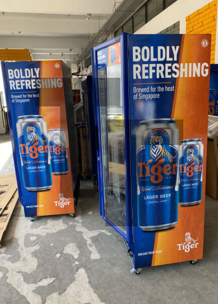 Tiger Sanden Upright Cooler