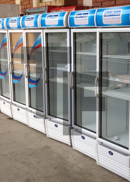 NTUC Fairprice House Brand Sanden Upright Cooler