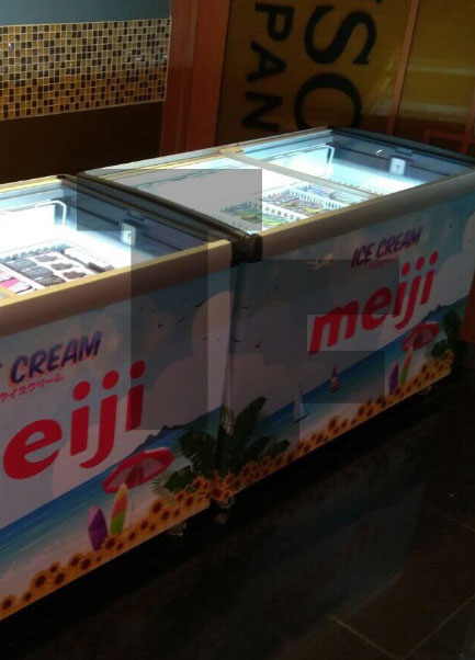 Meiji Daiso Liebherr Ice Cream Display Freezers